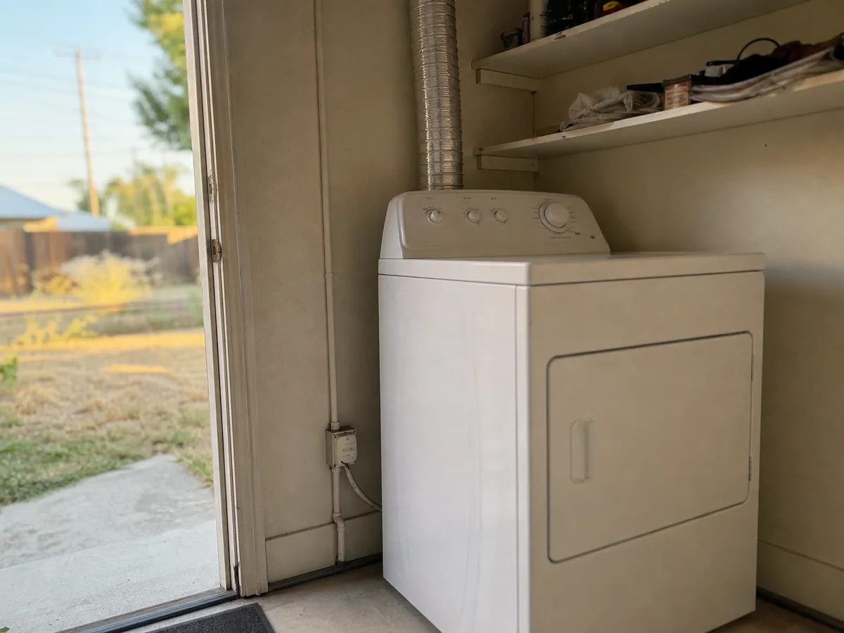 Clear dryer vent hood back in service — completed job in Escondido, CA